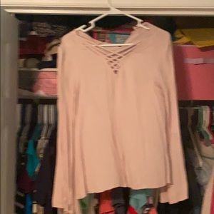 Pink long sleeve shirt